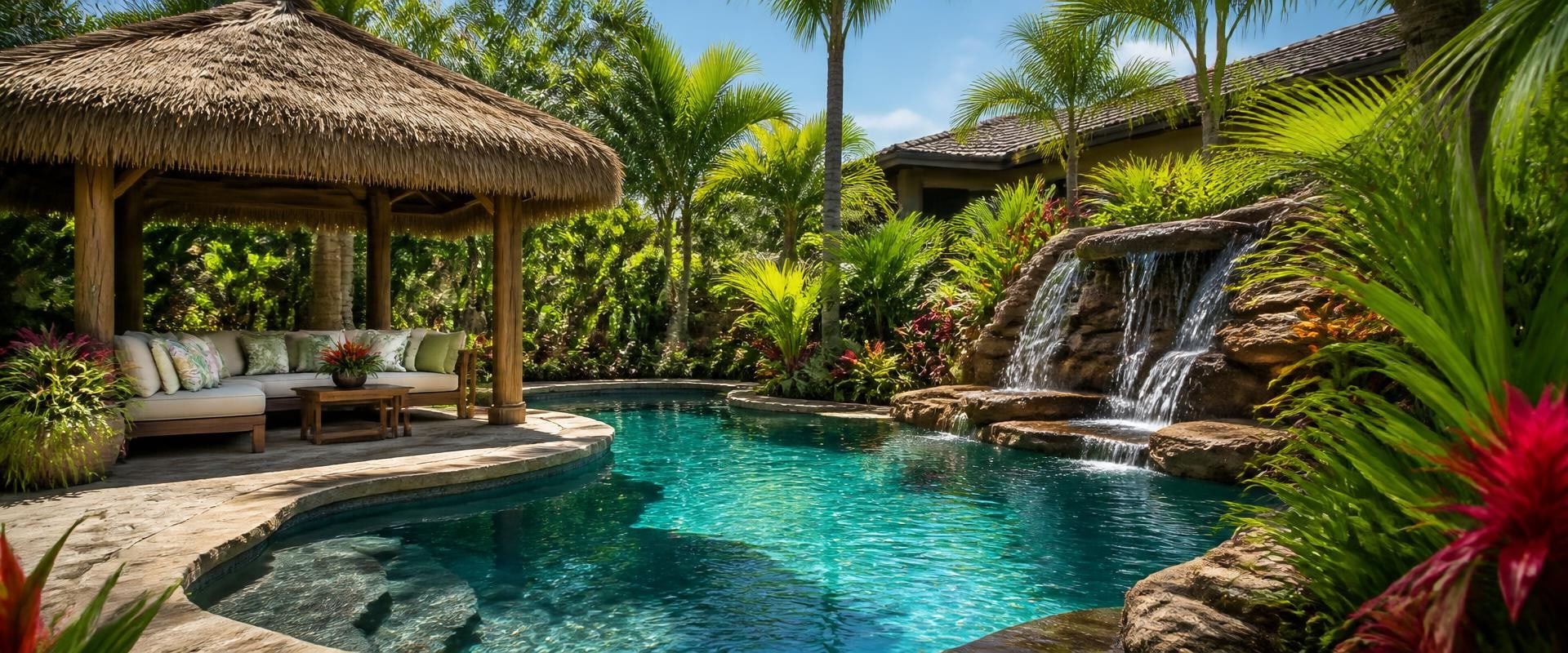 Transform Your Backyard with Tropical-Themed Pools